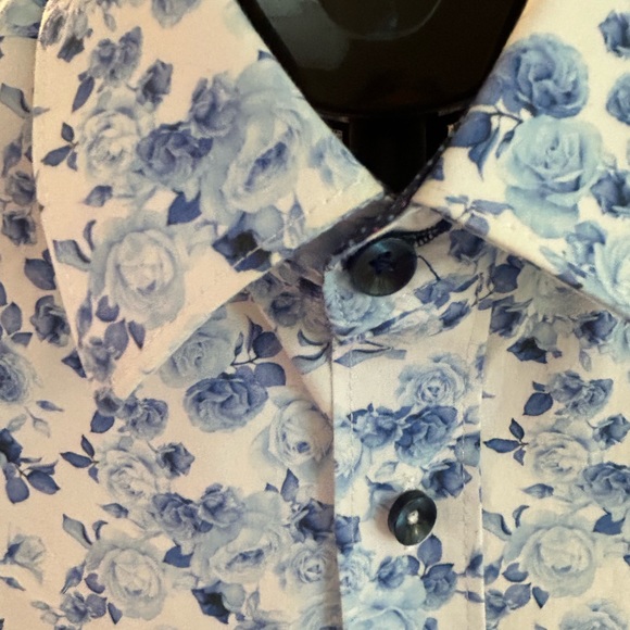 Floral, short sleeve, casual shirt - Picture 2 of 7